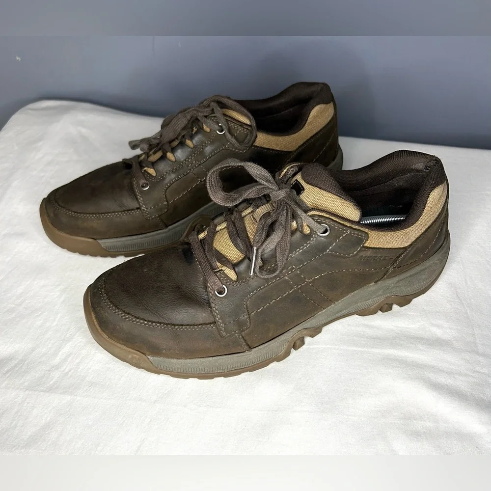Merrell Mens Anvik Pace Hiking Shoes Lace Up Size 12 Casual Trail Brown J16727